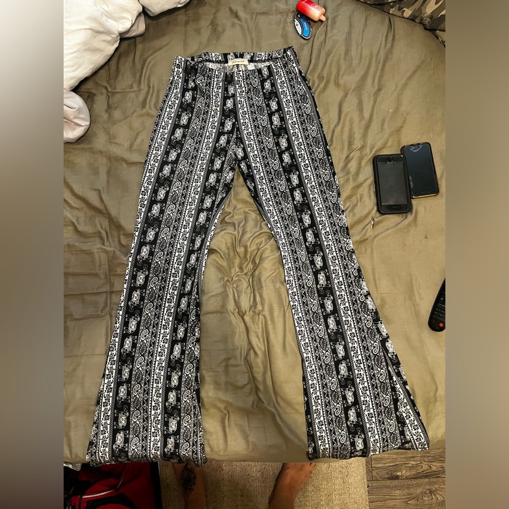 Pattern Flare Pants
